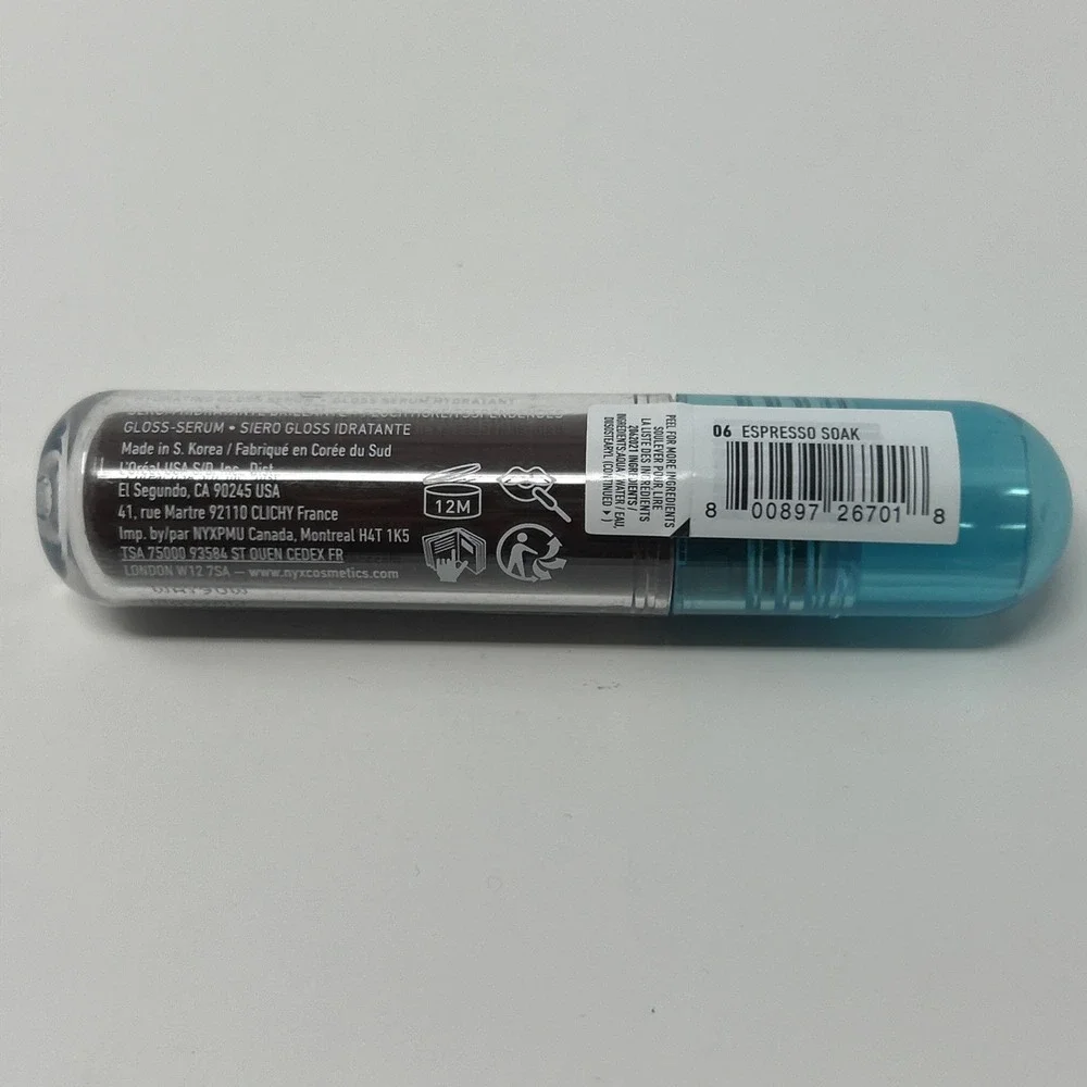 NEW NYX Lip IV Hydrating Gloss Serum Lip Stain ESPRESSO SOAK 06